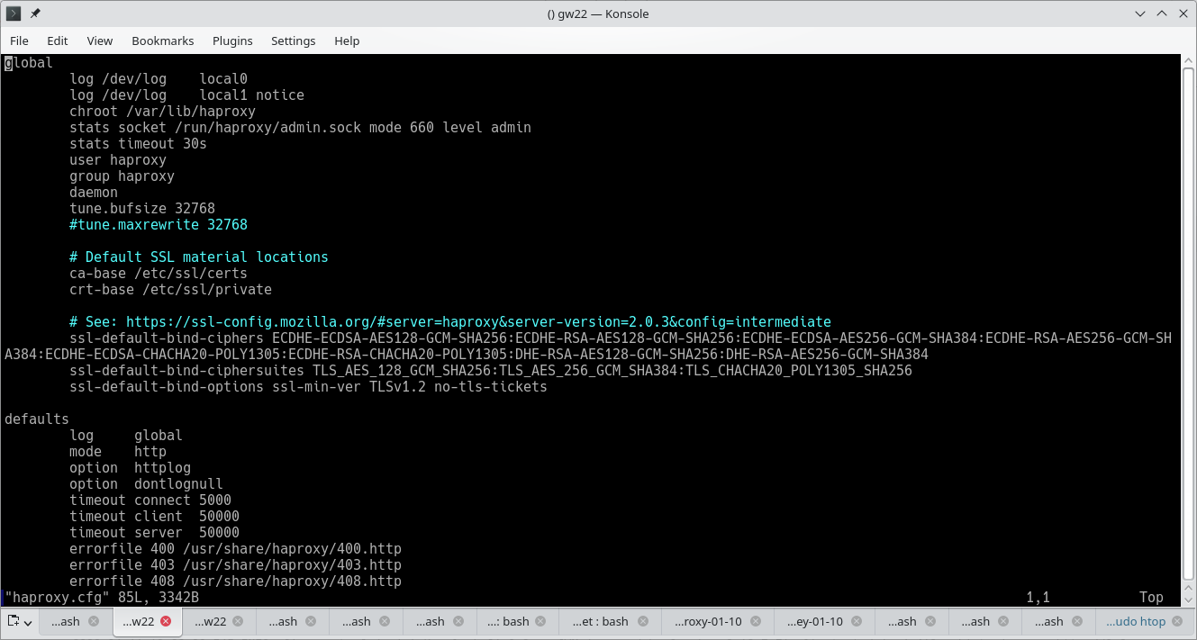 Configure HAProxy