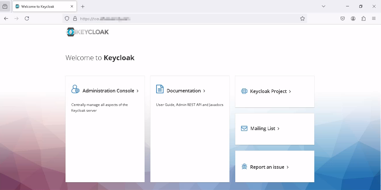 Keycloak Administration Console