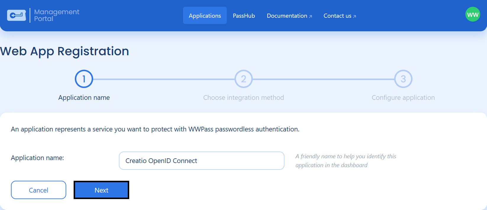 "Manage Reg Web App 1"