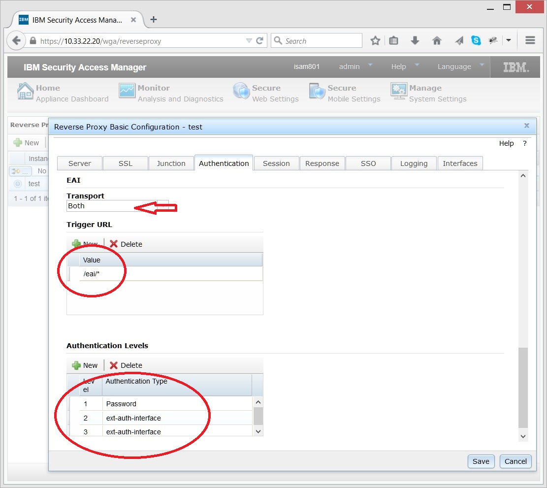 ISAM / WWPass authentication levels