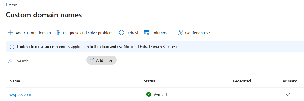 Domain Verified