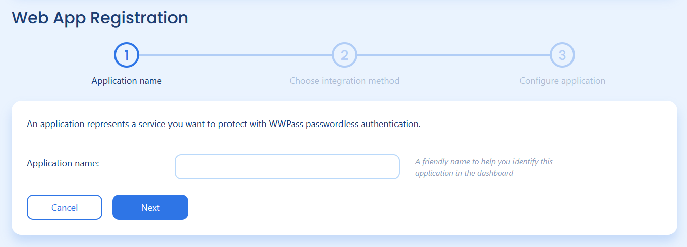 New App Registration