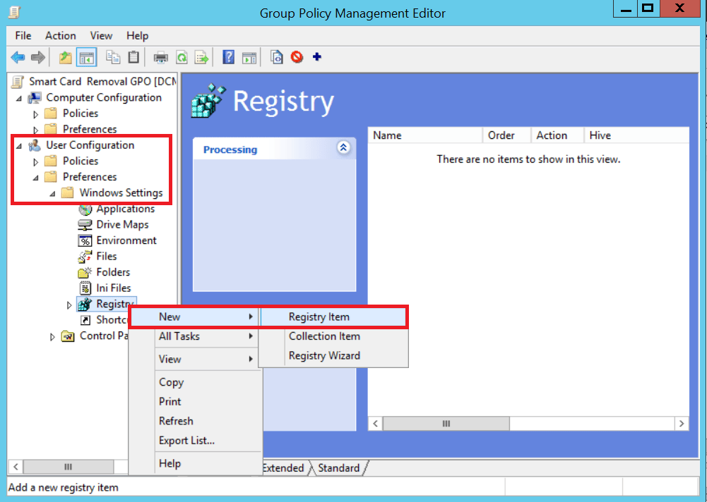 Group Policy Management Editor