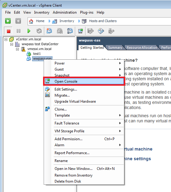 vSphere Client