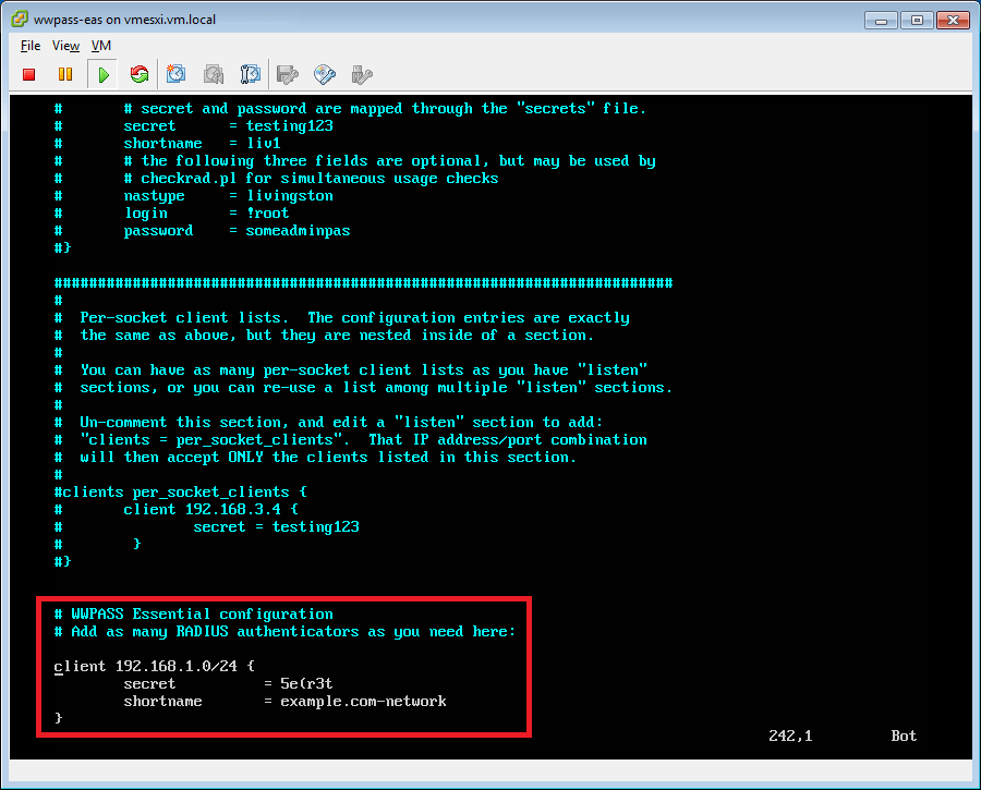 wwpass-eas on vmesxi.vm.local