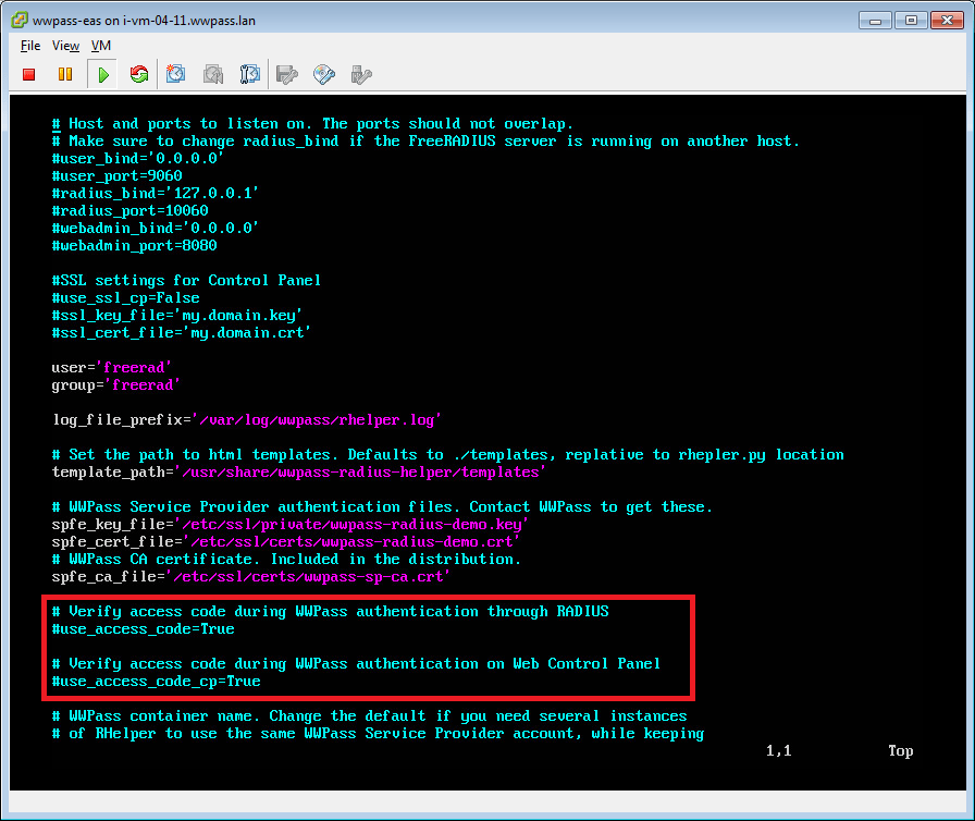wwpass-eas on vmesxi.vm.local