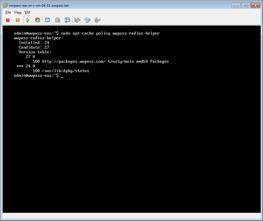 wwpass-eas on vmesxi.vm.local