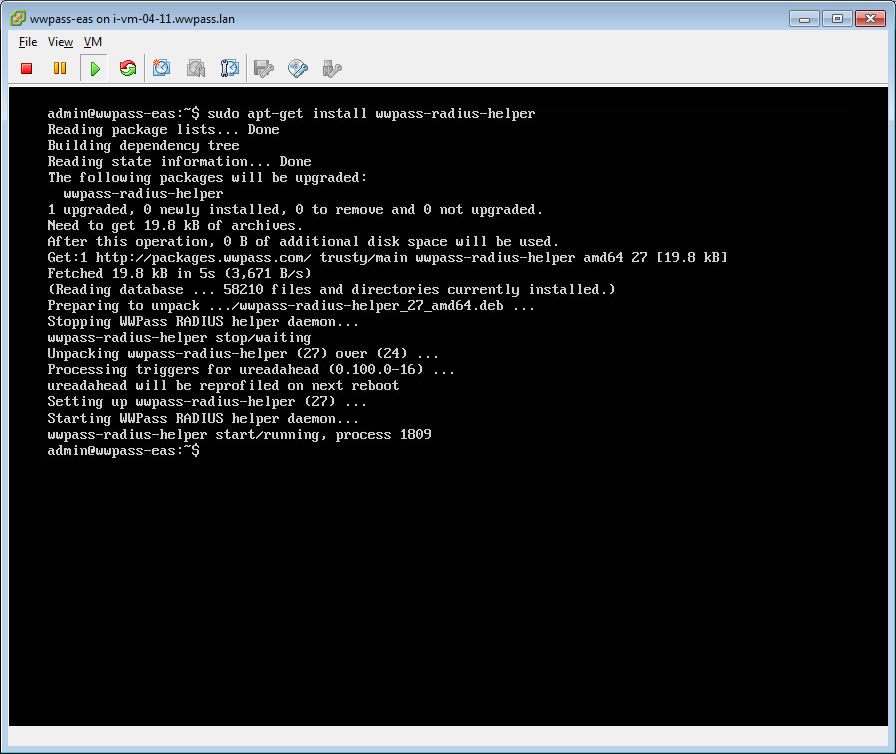 wwpass-eas on vmesxi.vm.local
