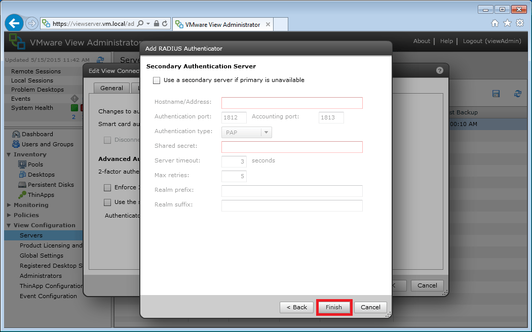 VMware View Administrator