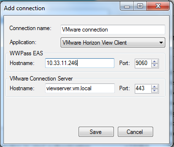 WWPass RClient Add Connection