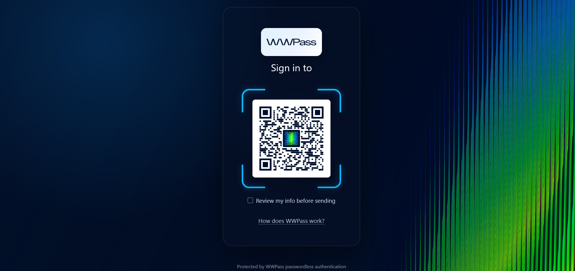 WWPass SAML Page